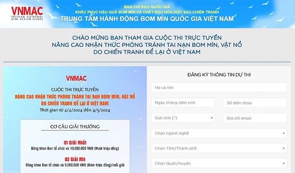 240423 Triển khai Cuộc thi trực tuyến Nâng cao nhận thức phòng tránh tai nạn bom mìn, vật nổ do chiến tranh để lại ớ Việt Nam.jpg