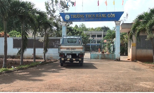 Trường THCS Hàng Gòn - địa điểm thực hiện chương trình Thắp Sáng Niềm Tin.jpg