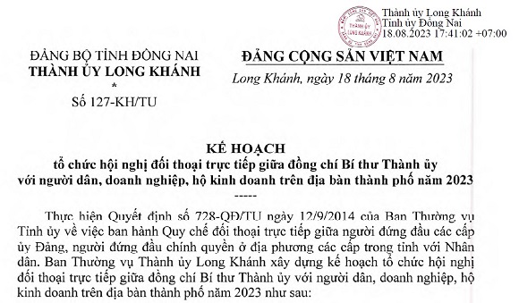 230827 Kế hoạch tổ chức hội nghị đối thoại trực tiếp giữa đồng chí Bí thư Thành ủy với người dân.jpg