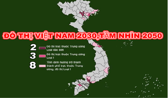 8. Danh mục 8 tỉnh định hướng trở thành thành phố trực thuộc Trung ương, Đô thị loại I, II, III 1.png