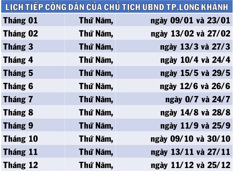 Lịch tiếp công dân của Chủ tịch UBND thành phố LK 2025.jpg